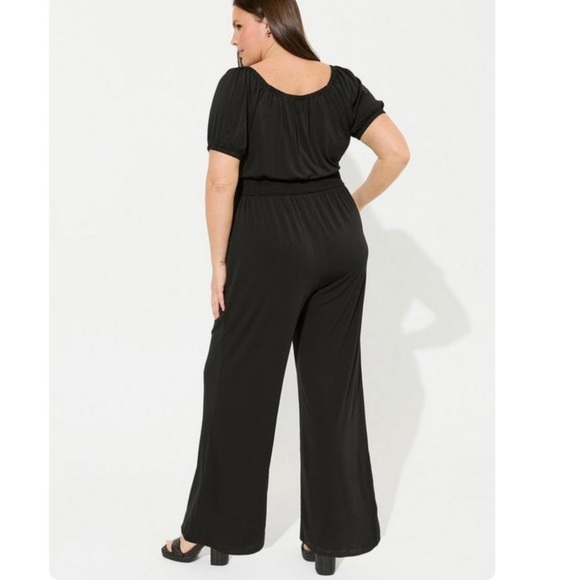 TORRID NWT Studio Knit Balloon Sleeve Jumpsuit - Picture 4 of 5